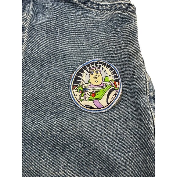 RARE Excellent Vintage 90s y2k Disney Buzz Light Year 3T Shorts Toy Story Kids - Picture 3 of 14